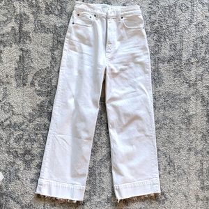 Abercrombie crop wide leg ultra high rise jeans